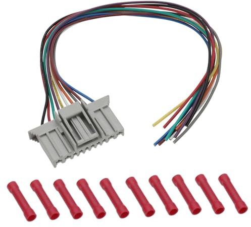 OTOTEC 1x Kit de réparation de connecteur de faisceau de câblage pour éclairage automobile à 10 broches 71745167 Unité de contrôle de l'ordinateur de carrosserie Compatible avec Fiat Panda 169 & Panda