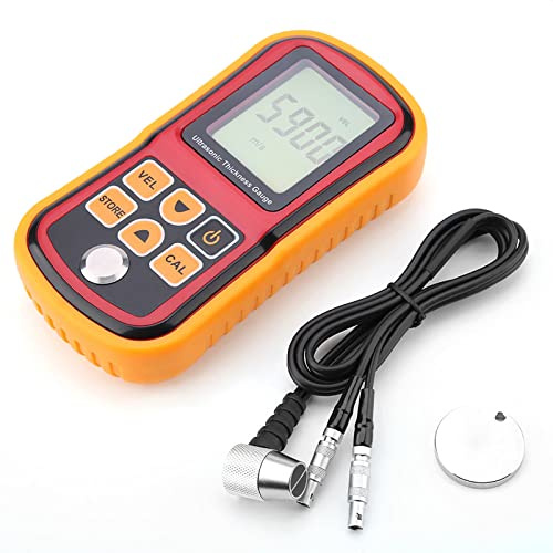Cocoarm Misuratore di Spessore Ad Ultrasuoni GM100, Misuratore di Spessore Dell'acciaio Digitale, Calibrazione Automatica, Monitor LCD di Grandi Dimensioni per Test Industriali