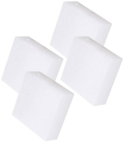 GRADENEVE Almohadillas para Fieltrar Aguja de Espuma Reutilizable 4 Unidades Color Claro 15x15x5 Cm para Manualidades DIY Tapete de Fieltro de Lana para Mesa de Trabajo