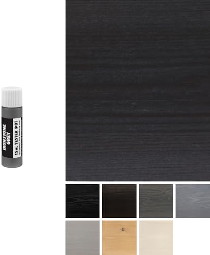 Littlefair's Wood Stain Water-Based - (Ironstone Grey) – Non-Toxic, Eco-Friendly & Quick Drying - Easy-to-Apply, Concentrated Formula for All Wood Types – 15ml Tester Pot