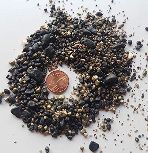 Mix di granuli Generico, 400 g, Nero, Oro, Granulato, Pietre Decorative, Sabbia, Decorazione da Tavolo, Decorazione