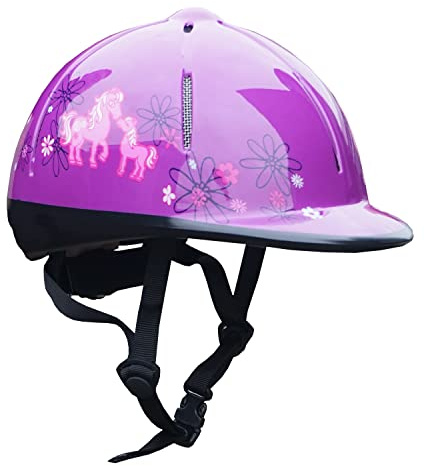 Horka Red Horse Reithelm Rider Junior Lila Größe XS/S