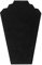 Black Velvet Necklace Display Stand, Jewelry Bust Holder for Neck Chain, Middle Size for Home and Store Use