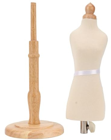Forma de Vestido Femenino, Formas de Vestido de Torso de maniquí Forma de Vestido de Costura Duradera de Madera de Haya Profesional con Base de Madera para exhibición de joyería de, maniqui Costura