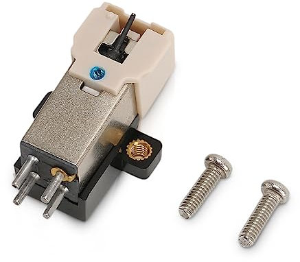 Magnetic Cartridge Stylus, MM Stereo Sound Moving Magnetic Pickup Head for Turntable, ABS Professional Electromagnetic Vinyl Record Player Stylus for Turntable Record Player Cartri