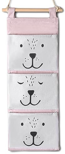 Nukido Kinderzimmer Organizer – Hängeaufbewahrung Kinder – Hängeaufbewahrung Kinderzimmer – Tür Organizer Hängend – Hängeregal Stoff – Kinderzimmer Aufhänger