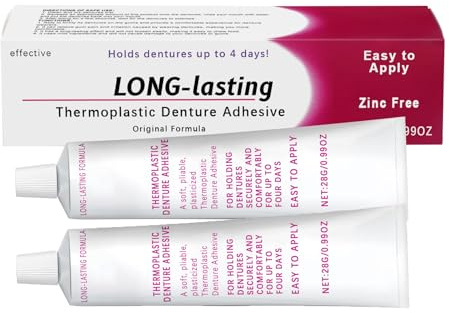 JEREMYTIS Thermoplastic Denture Adhesive, JEREMYTIS Denture Adhesive (2PCS)
