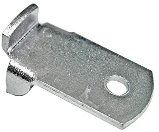 10 Stück HKB ® Bodenträger VARI-11mm für VARI-16mm Schiene, Stahl silber chromiert, mit Loch für Schraube zur Arretierung des Regalbodens