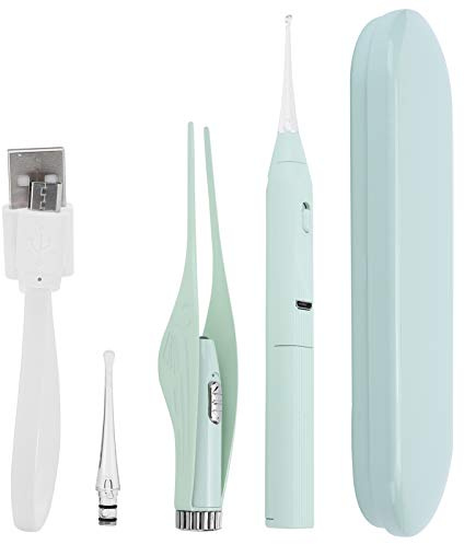 Ear Curette Earpick Kit med ficklampa, Earwax Eliminator LED-ljuspincett för att ta bort Earwax för barn vuxna och äldre med förvaringslåda