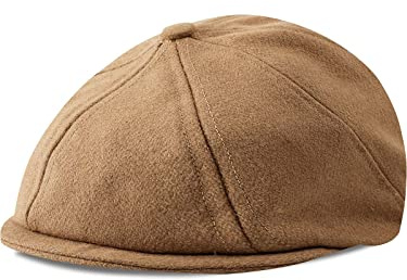mintgreen Sombreros Gorras Bebés Niño, Recién Lana Nacido Vendedor de Periódicos Gorra Vintage Tweed Plano Sombrero de Panadero, Camello, 3-6 Meses