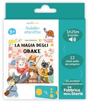 Lunii - Coffret avec livre audio en italien pour enfants La magie des Obake - histoires à écouter pour les enfants à partir de 3 ans sur l'usine des histoires