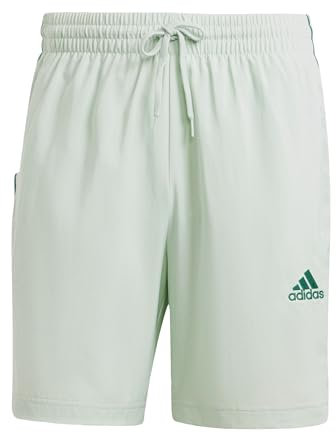 adidas Herren AEROREADY Essentials Chelsea 3-Stripes Shorts, Linen Green F22, M