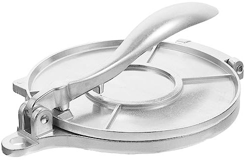 Hoement Máquina Para Hacer Tortillas De Maíz De Aluminio 20 Cm Prensa Para Tortillas De Harina Resistente Corrosión Uso Doméstico y Cocina Tradicional