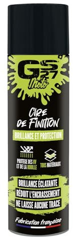 GS27 - Cire de Finition GS27 Moto - Brillance Intense - Fim Protecteur Déperlant - Compatible Toutes Surfaces - 500ml
