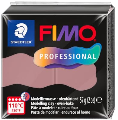 STAEDTLER 8040-20 ST, modelleringsmassa Fimo Prof 57 g gammalrosa, standard
