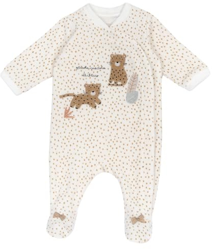 Chicco, Tutina Neonata in Calda e Morbida Ciniglia, con Comoda Apertura Frontale, Ideale per l'Inverno, Abbigliamento Bambina 0-24 Mesi, Designed in Italy