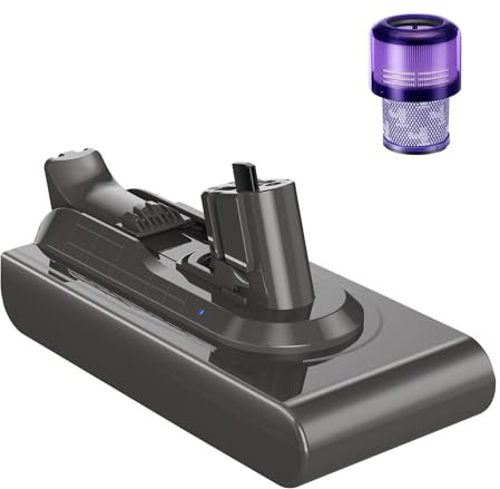 V11 Einrast Akku SV15 Klickstil Akku Ersatz für Dyson, 25.2V 3900mAh V11 Ersatzakku für Dyson 970425-01, SV15, V11 Torque Drive, V11 Absolute Staubsauger (Nicht FÜR Vakuum MIT EINSCHRAUBBATTERIE)