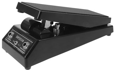 CVUTOVO Mini pedal de efectos wah para guitarra eléctrica, pedal combinado de volumen y wah portátil para actuaciones en directo, accesorios para grabación de estudio.