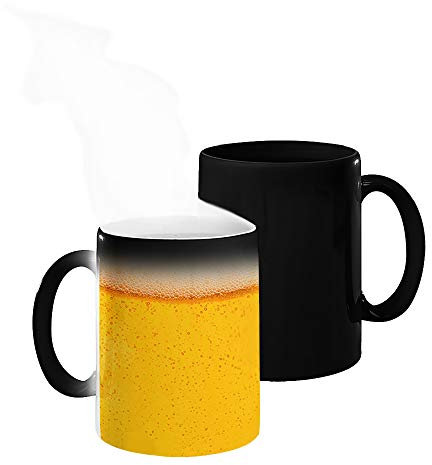 clothinx Zauber Kaffee-Tasse Mit Lustigem Bier Motiv Man Wird Ja Noch Träumen Dürfen Magic Mug Geschenkidee für Freunde Familie und Kollegen