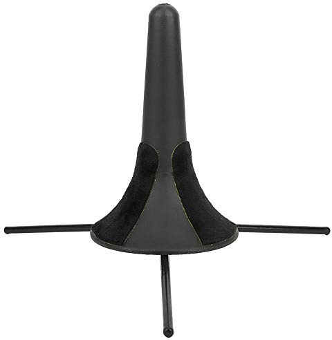 Soporte de trompeta, trompeta trípode de metal ligero portátil, accesorio de soporte de diseño plegable de tres pies para trompetas