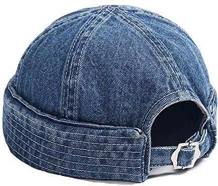 YAMEE Docker-Cap Herren Docker Mütze Damen Bikercap Seemannsmütze Hafenmütze Herrenmütze Hat Wandermütze Dockercap Kopfbedeckung Seemannskappe Vatertagsgeschenk（Kopfumfang Größenverstellbar）