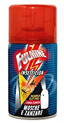 Fulmine Refill | Recarga para repelente de mosquitos eléctrico | Insecticida en spray anti mosquitos y moscas | Antimosquitos de interior | Práctico paquete de 250 ml (1)