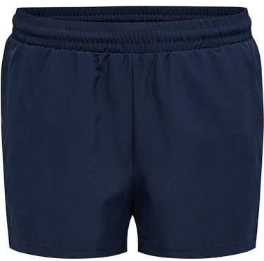 hummel Damen Hmlmove Grid Woven Woman Shorts, Marine, L EU