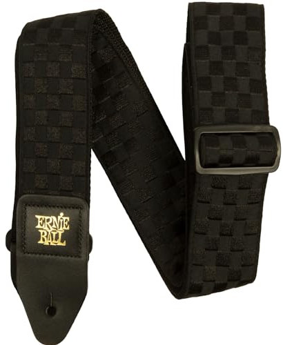 Ernie Ball Jacquard-Gitarrengurt - Black Checkers