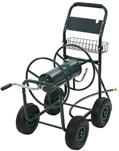 Carro portamangueras con Conector de Manguera de 1/2 75 m Acero