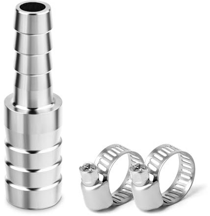 ERGAOBOY 1 st 304 rostfritt stål 50 mm till 38 mm reducerande slanghullingadapter, hullingskarvare Union Mender kylvätska intercooler rörmontering för vatten vätska luft