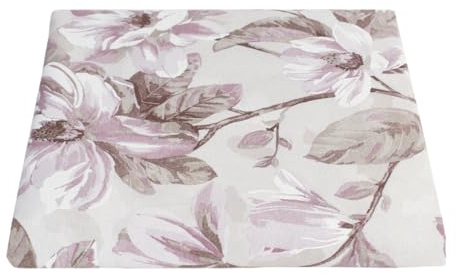Tela decorativa cubretodo Gran Foulard cubresofá algodón con estampado floral estampado camelia, fondo beige (rosa, 260 x 270 cm)