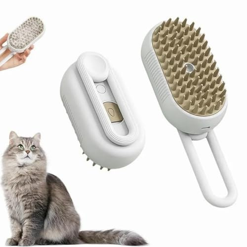 MIRKUZI Cepillos para perros Peine para mascotas, cerdas suaves para perros y gatos, cepillo autolimpiable, cepillo corto/largo para gatos