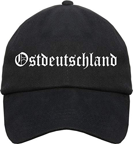 sostex Ostdeutschland Cappy - Altdeutsch Bedruckt - Schirmmütze Cap Einheitsgröße Schwarz