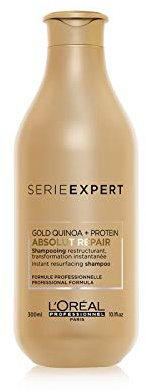 L'Oréal Professionnel Paris - Serie Expert Absolut Repair Shampoo professionale per capelli danneggiati e sensibilizzati, riparazione e brillantezza istantanee, con gold quinoa e proteine, 300ml