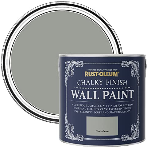 Rust-Oleum Green Matt Emulsion Wall Paint - Chalk Green 2.5L