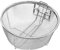 Cesta Redonda para freidora,Freír para Olla Colador Acero Inoxidable para Patatas Fritas, Aros Cebolla y Alitas Pollo - Utensilios Cocina para la Cocina
