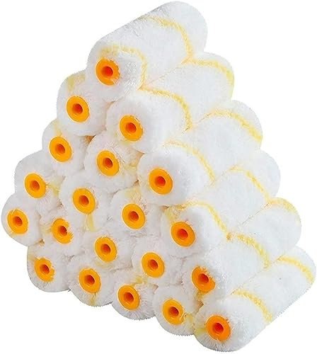 SFQEVHRZ Paint Rollers，Facade Roller， 20Pcs 4inch Home Wall Decoration Pattern Painting Brush Paint Roller Cover Tool all Treatments Painting Supplies