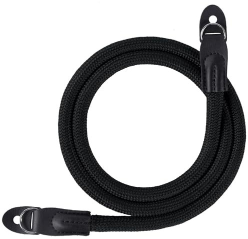 flintronic Camera Shoulder Neck Strap, Anti-slip Camera Shoulder Strap, Climbing Rope Camera Strap, Camera Strap for SLR/DSLR/Fujifilm/Nikon/Sony/Olympus/Panasonic Digital Cameras, Black