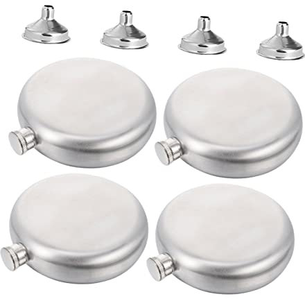 Alipis 4piezas Contenedor De Vino Inoxidable Cantimplora Portátil Para Exteriores y Camping