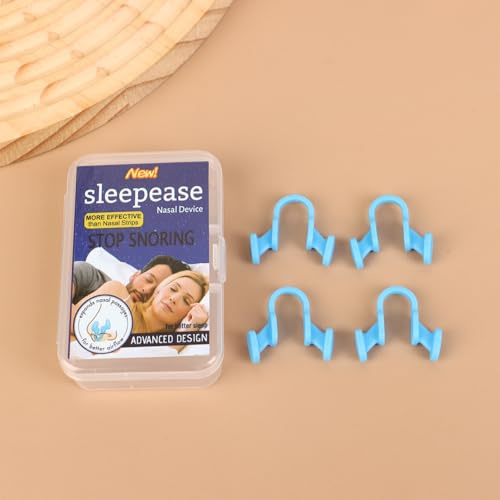 Dilatateur Nasal muet avec boîte pour la réduction du ronflement, Solution d'aide Anti-ronflement, améliorer Le Flux d'air, évents de Nez Confortables, Aides respiratoires pour Un Meilleur Sommeil