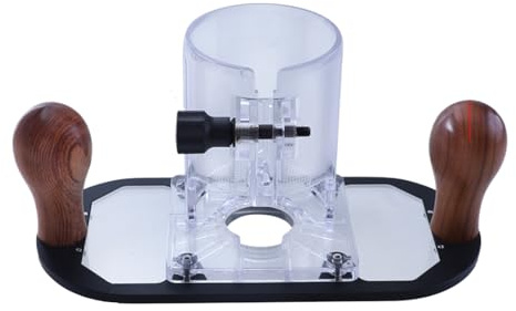 Duroecsain Base per Router - Base per fresatrice subacquea trasparente e compatta - Utensili manuali per intagliare incisione lettere scanalate