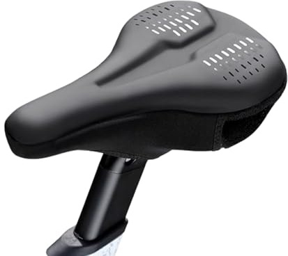 Coprisella per Bici, Cuscinetto in Silicone Impermeabile Antiscivolo per Sella Bicicletta, Copertura per Sella Bicicletta, Per Ciclismo all'Aperto, Viaggi, Avventure, Pendolarismo, Corse,