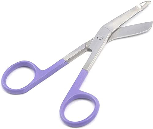STYLEMATE Bandage Scissors, Ribbon and Hearts Purple, 7.25, 1.25 Ounce by G.S Online Store