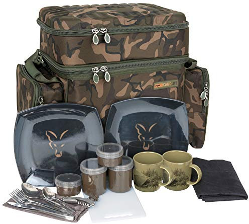 Fox Camolite 2 Man Cooler 46x55x32cm - Kühltasche für Karpfenangler & Wallerangler, Essenstasche zum Angeln, Angeltasche