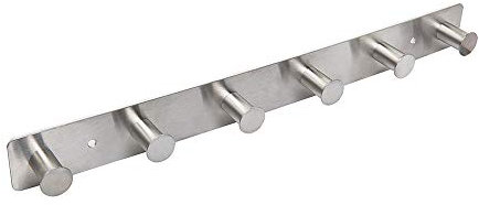 SYPEN Perchero atornillable de acero inoxidable para colgar en la pared, organizador para toalla, sombrero, ropa, llaves