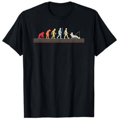 L'évolution de l'homme - Canne à pêche Pêcheur Sportif T-Shirt