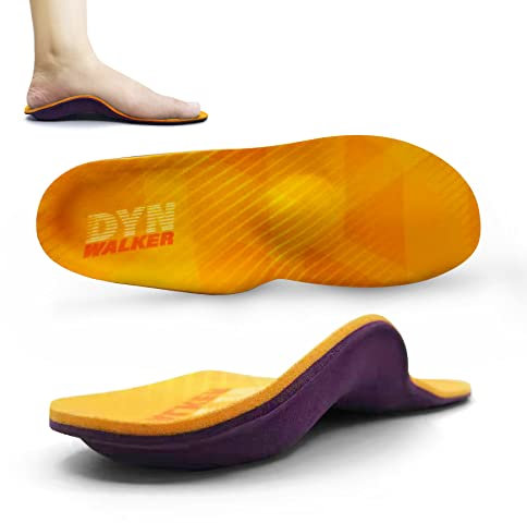 Semelles Chaussures Confort, DynWalker Semelle Mémoire de Forme, Tendinite Tendon Achille, Fasciite Plantaire, Épine Calcanéenne, Pied Plat, S