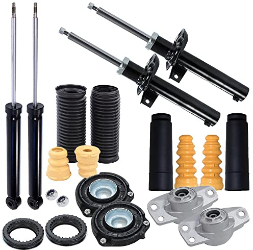 ATEC Germany 4x amortisseurs ˆ gaz avant et arri re jambe de suspension y compris palier de d™me &, kit de protection contre la poussi re, Compatible avec VW GOLF PLUS V (5M1, 521), GOLF 5 (1K1)
