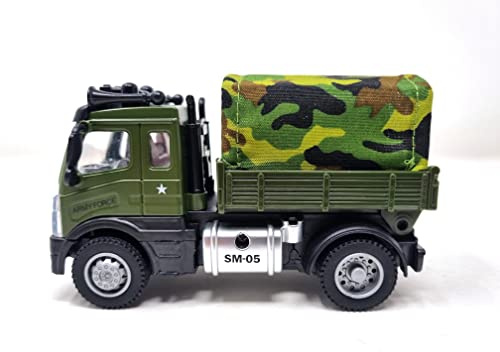 PLAYJOCS GT-8151 CAMIÓN Militar. Vehículo de Metal y plástico, Juguete para niños y coleccionistas.