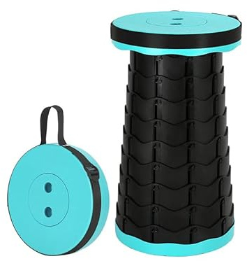 ieron Taburete portátil telescópico, taburete plegable ligero, taburete plegable de altura ajustable para adultos, camping, pesca y senderismo (verde lima)?